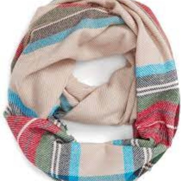 BP Plaid Infinity Scarf - Picture 1 of 4